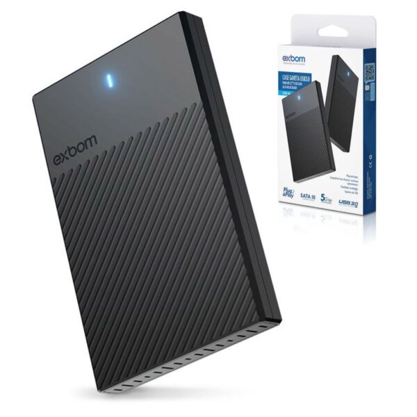 Case para HD/SSD 2.5" SATA USB3.0 EXBOM CGHD-36