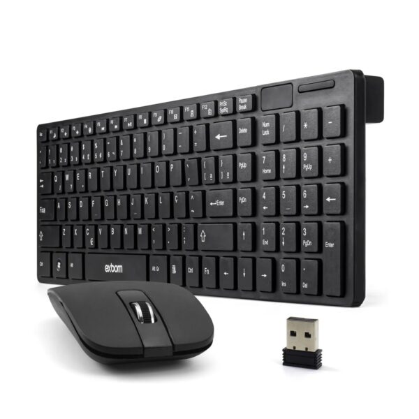 Kit Teclado + Mouse SEM FIO Exbom - BK S1000 - Image 2